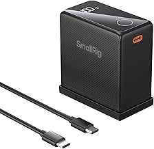 SMALLRIG Akku für NP-F970 10500mAh Replacement Battery für Sony NP-F970 F750 F550, PD 36W USB-C…