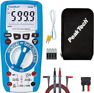 PeakTech P 3443 – Wasserdichtes Digital Multimeter mit 6.000 Counts – IP67 – Strommessgerä…