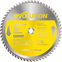 Evolution Power Tools S355TCT-90CS – Roestvrijstalen 90T TCT cirkelzaagblad (ook wel afkortzaagbl…