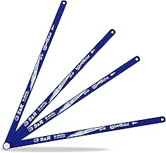 S&R HSS Bi-Metall Sägeblätter Set/MADE IN GERMANY/für Bügelsäge 4-tlg.: 4x HSS Bi-Metall-Sä…
