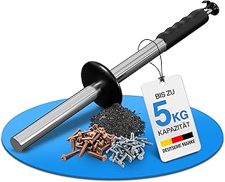 NTG magnetischer Spänestab, mit 5 kg Kapazität, 385 mm lang Spänesammler Magnet Metallspäne u…