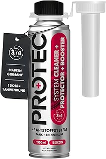 ProTec+ Motorsystemreiniger Benzin 300 ml I 3in1 Reinigung, Pflege & Schutz des Motors mit Leistu…
