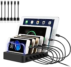 USB Ladestation für Mehrere Geräte 6 Port USB Multi Ladestation Handy USB Ladegerät Dockingsta…