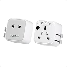 TESSAN 2 Pack Reiseadapter Weltweit, Ultradünn Universal Reiseadapter, Reisestecker Adapter UK, …