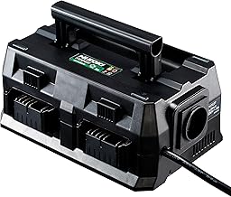 HiKOKI Multi Port Ladegerät UC18YTSL (4-Fach Schnellladegerät für 14,4V / 18V und Multi Volt A…