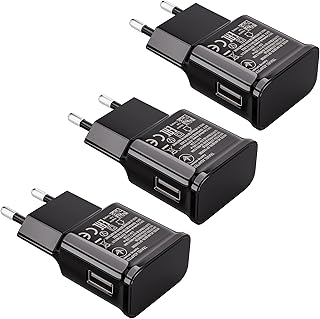 3-Pack USB Ladegerät 15W Ladestecker Kompatibel mit Samsung S21 S20 S10 S6 S7 S8 S9 / Edge/Plus/…