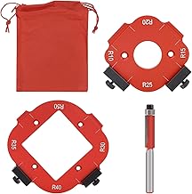 Frässchablone für Oberfräse, 2 Stück Radius Jig Router Schablone, Aluminiumlegierung Ecke Rad…