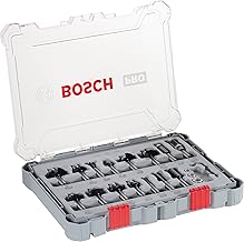 Bosch 15x PRO Fräser-Set gemischt (für Weichholz, Hartholz, Ø 13/16/13/35/25/16/32/32/27/29/19…