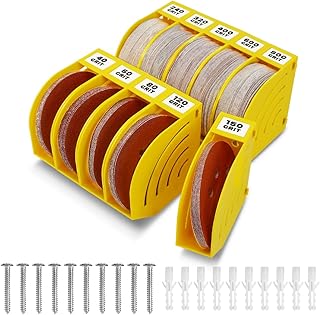 150mm Schleifscheiben Aufbewahrungsbox – Set aus 10 Boxen, Gelb, Platzsparend, Stapelbar, mit K…