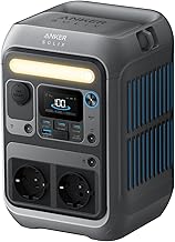 Anker SOLIX C300 Tragbare Powerstation, 288Wh LiFePO4 Akku, 300W (Max 600W) Solargenerator, 140W …