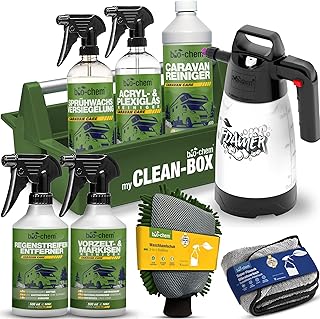 bio-chem Caravan & WoMo Außenpflege Premium Set 9-teilig – Profi Außenreiniger & Pflegemittel f…