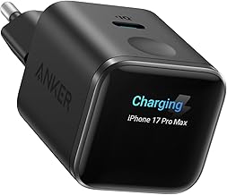 Anker Smart Ladegerät, Anker Nano 45W USB C Ladegerät mit Display und intelligenter Erkennung, …