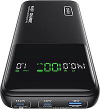 INIU Laptop Power Bank, 140W PD3.0 27000mAh Hochkapazität Powerbank, Kompakt USB-C EIN & Ausgang…