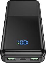 Power Bank 27000 mAh, Powerbank Schnellladefunktion USB C PD 20W, External Akku Battery für Hand…