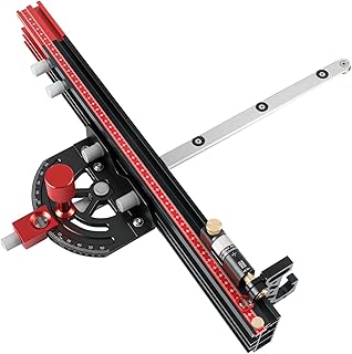 Tischsägen-Gehrungslehre Einstellbarer Mehrwinkel-Winkelmesser -60° bis 60° Präzisions-Winkel…
