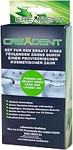 CREADENT Set für den Ersatz eines fehlenden Zahns durch einen provisorischen, kosmetischen Zahn