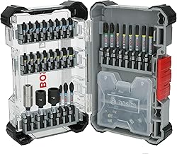 Bosch 50x PRO Impact Set, 50-tlg. (200 x 107 mm, Professional Zubehör Schraubendreher, Schrauben…