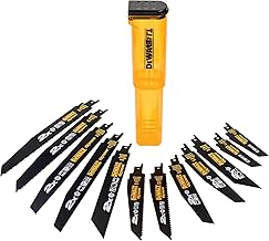 DEWALT 12-tlg. Extreme Säbelsägeblätter-Set DT2441L (für Schnitte in Holz, Holz mit Nägeln, …