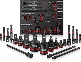 GETLITOOL 20tlg Stecknuss Adapter Set, 11x Steckschlüssel Adapter, 6x Schlagschrauber Adapter, 3…