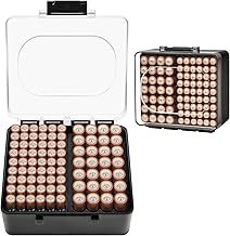 FULLCASE Batteriebox Batterie Aufbewahrungs Organizer für AA AAA Batterien, Batterien aufbewahru…