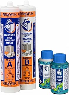 Renoflex Orange 600 4 teliges Holzreparaturset für größere Reparaturen.