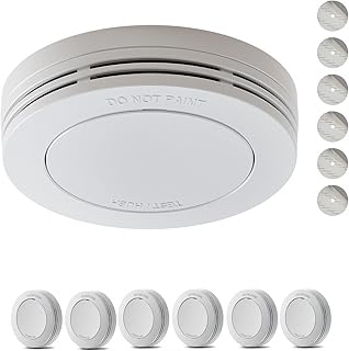 Safeliveo Rauchmelder, Feuermelder mit 10-Jahres-Batterie, 85 dB Alarm, ohne Blinkende LED, mit S…
