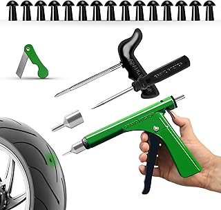 GRAND PITSTOP GrandPitstop Tubeless Reifenpannen-Reparaturset mit Stopfen für Motorrad, Auto und…