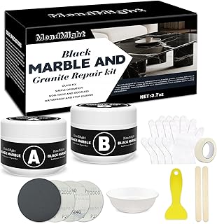 Reparaturset Schwarze Fliesen & Arbeitsplatten – Reparatur von Löchern, Rissen, Absplitterungen …
