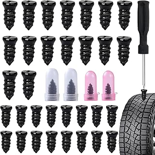 Y.A. LOTUS 33 Stück Vakuum Reifen Reparatur Nagel, Schnelles Reifenreparatur Gumminagel Schraube…