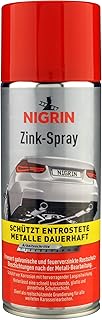NIGRIN Zinkspray, 400 ml, erneuert die Rostschutz-Beschichtung nach der Metall-Bearbeitung, langa…