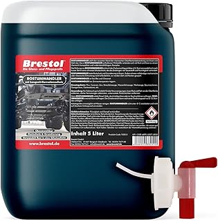 Brestol® ROSTUMWANDLER 5 Liter inkl. Auslaufhahn 51 mm – Rostkonverter & Grundierung in einem Zu…
