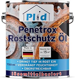 Plid® Penetrox Rostschutz Öl [750ML] Schützt Metallteile vor Korrosion im Innen- & Außenberei…