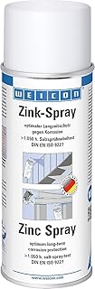 WEICON Zink-Spray 400 ml, Rostschutzfarbe für alle Metalle, Korrosionsschutz, Farbe: leicht ange…