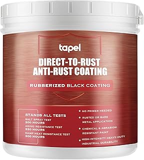 PRO Rostumwandler Rostschutz Farbe für Metall – Schwarz Glänzend 1L – Direkt auf Rost ohne …