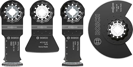 Bosch 4x Bodenverlege- und Montage-Sägeblatt-Set, 4-tlg. (für Nichteisenmetalle, Leim, 134 x 10…