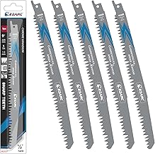 EZARC Säbelsägeblätter Set 5tlg für Holz, Zubehör Säbelsäge, R931GS für schnelle Schnitte…