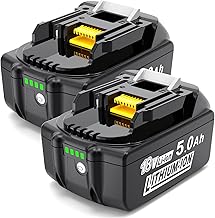 Ersatzakku für Makita Akku 18V: 5000mAh Li-ion Ersatz Werkzeugakku Kompatibel mit BL1850B BL1850…
