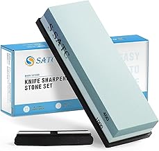 SATC Schleifstein 2-IN-1 Wetzstein 400/1000 Grits Messer Schärfen Abziehstein Knife Sharpener Me…