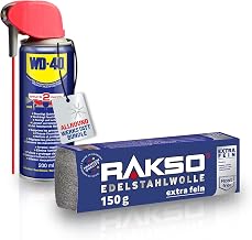 WD‑40 Multifunktionsprodukt Smart Straw 200 ml & RAKSO Edelstahlwolle extrafein 150 g – R…