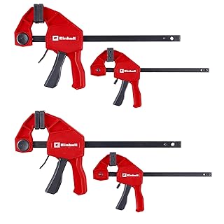 Einhell Einhandzwingen-Set 2 x 100 mm, 2 x 150 mm (Schnelllösegriff, 100/150 mm Spannweite, 20/6…
