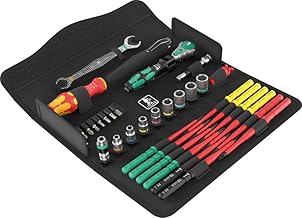 Wera 05135926001 KK W 1 Kraftform Kompakt W1 Wartung, 1/4″ x 10 mm, Werkzeug-Set, 35-teilig Schwa…
