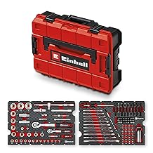 Original Einhell E-Case 201-tlg. Werkzeugkoffer Mechanik (Allrounder, Bit-Zubehör, Stecknuss-Set…
