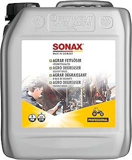 SONAX AGRAR FettLöser lösemittelhaltig (5 Liter) für verhärtete Fettbeläge an Hydraulik, Len…