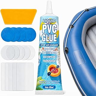 Pool Reparaturset mit Flicken 60ml, Transparent Langlebig Flickzeug Luftmatratze, Wasserdicht, PV…