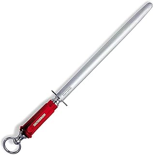 F. DICK Wetzstahl DICKORON Classic (30 cm Klingenlänge, Saphierzug, 65°HRC Oberfläche, Kunstst…