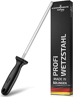 SCHWERTKRONE® Wetzstahl für Messer [MADE IN SOLINGEN – GERMANY] – Messerschärfer Stab – Wetzst…