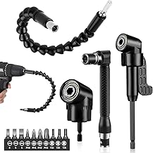 Rierousy 14 Stück 105°Winkelschrauber Vorsatz Adapter, Winkelaufsatz Set bit Verlängerung, Win…