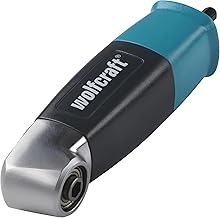 wolfcraft Winkelgetriebe – einfach Bohren und Schrauben im 90°-Winkel – Sechskant-Antrieb – kuge…