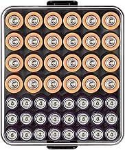 Batterie Organizer Aufbewahrungskoffer, Batterie Vault Box Container für 48pcs AA AAA Batterien,…