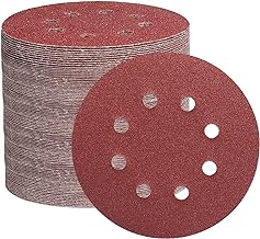 STEBRUAM 105 Stück Schleifpapier 125mm Klett, Profi 125 Schleifscheiben Rund 8 Loch für Exzente…